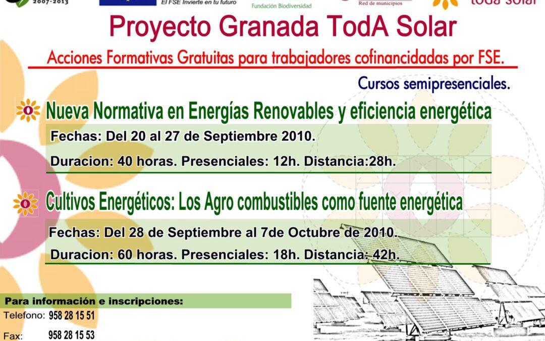 Acciones formativas gratuitas en el ámbito de las energías renovables