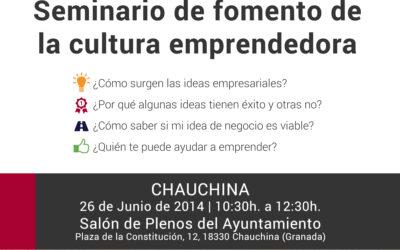 Chauchina acoge hoy un nuevo Seminario para el Fomento de la Cultura Emprendedora