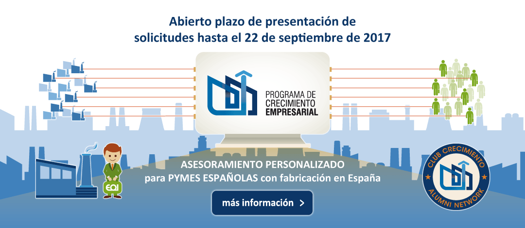 Ayudas para el crecimiento de la industria dentro del Programa de Crecimiento Empresarial