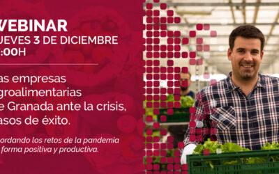“Las empresas agroalimentarias de Granada ante la crisis, casos de éxito”, nuevo webinar de Granada Empresas