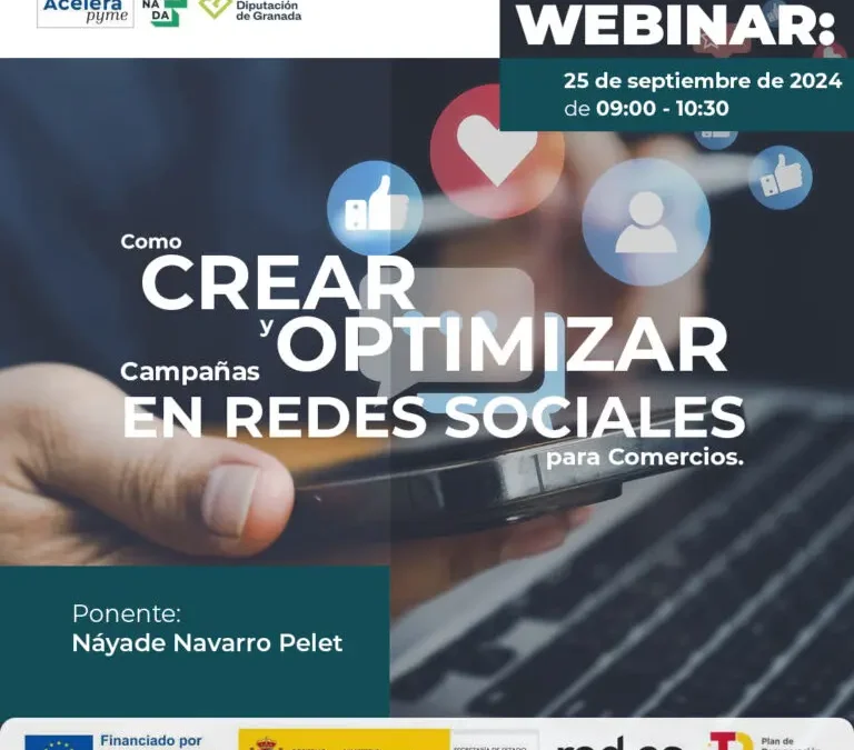 Webinar: Cómo Crear y Optimizar Campañas en Redes Sociales para Comercios