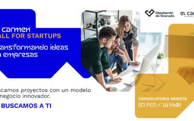 ¡Abierta la convocatoria para startups en la incubadora de empresas “El Carmen” hasta el 16 de marzo!