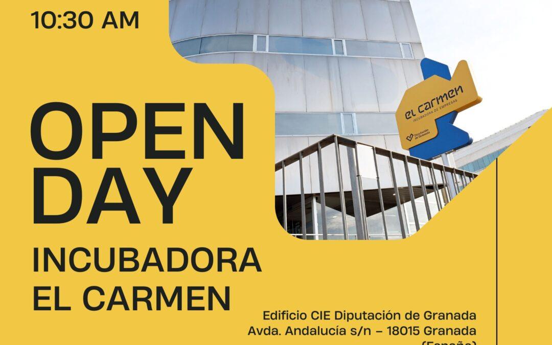 📢 Mañana tienes una cita con el emprendimiento y la innovación: Ven al OPEN DAY de la incubadora de empresas El Carmen 🚀
